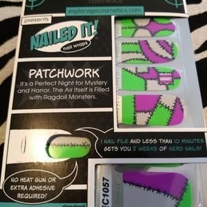 Espionage Cosmetics nerd nail wraps - Patchwork